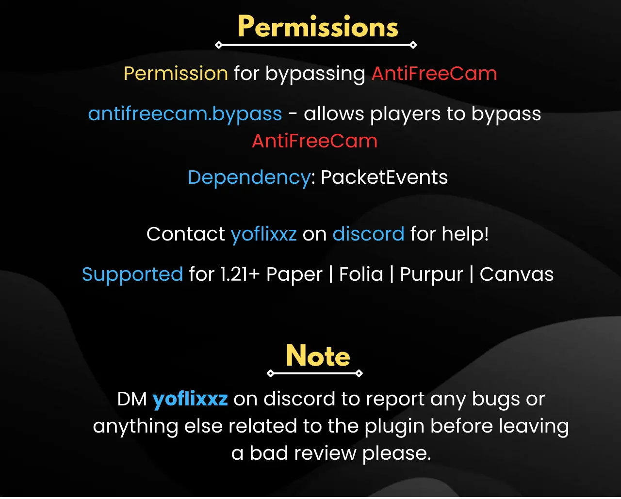 AntiFreeCam - Anti-Freecam Plugin - 3