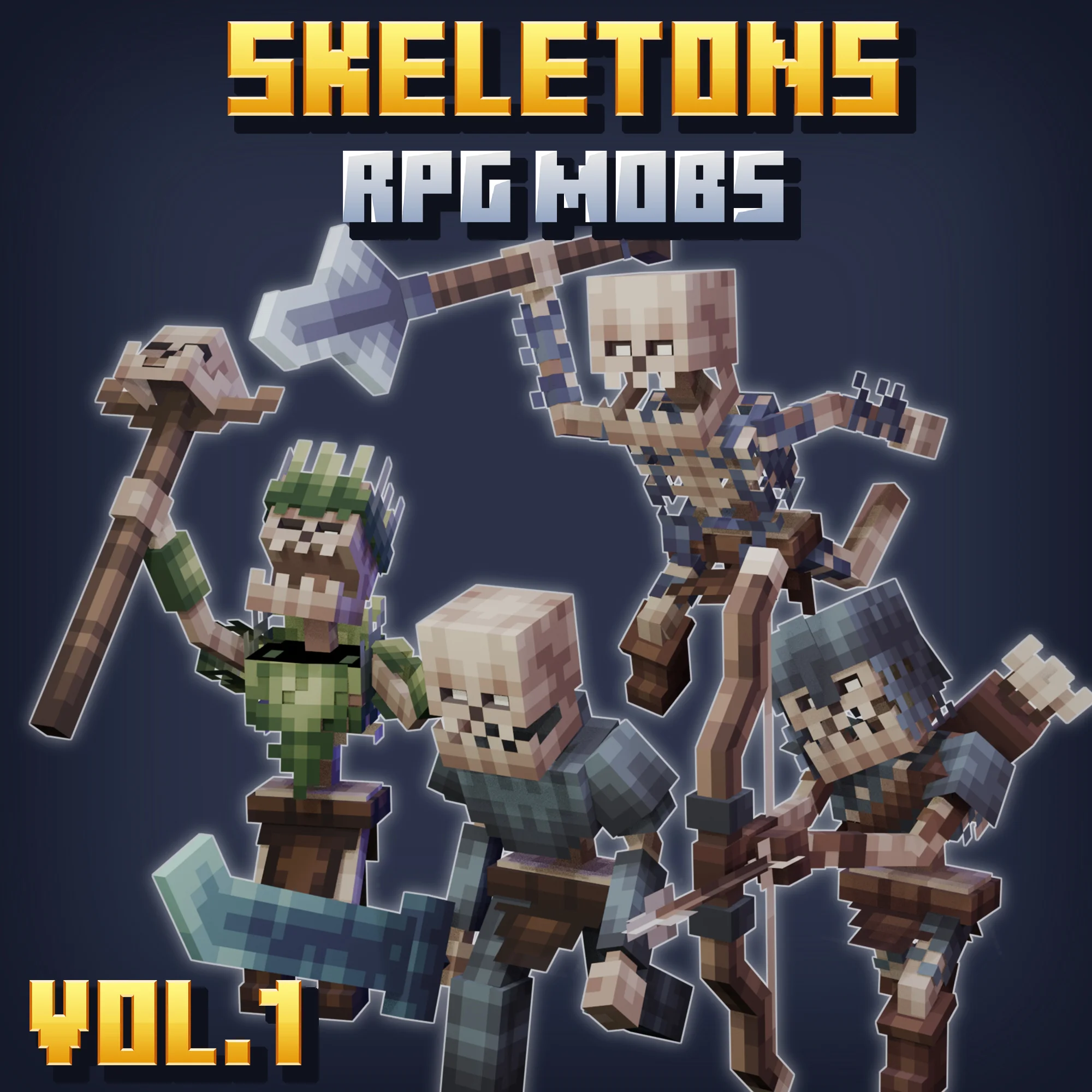 Skeletons Vol. 1 - Mob Pack for MythicMobs - 1/5