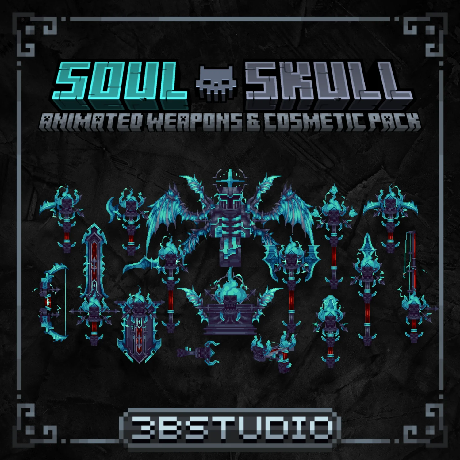 Soul Skull Pack - Animated Weapons and Tools - 1/2