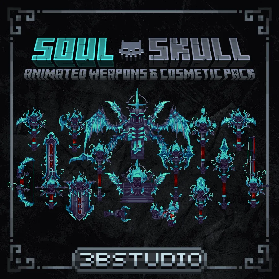 Soul Skull Pack - Animated Weapons and Tools - 2/2