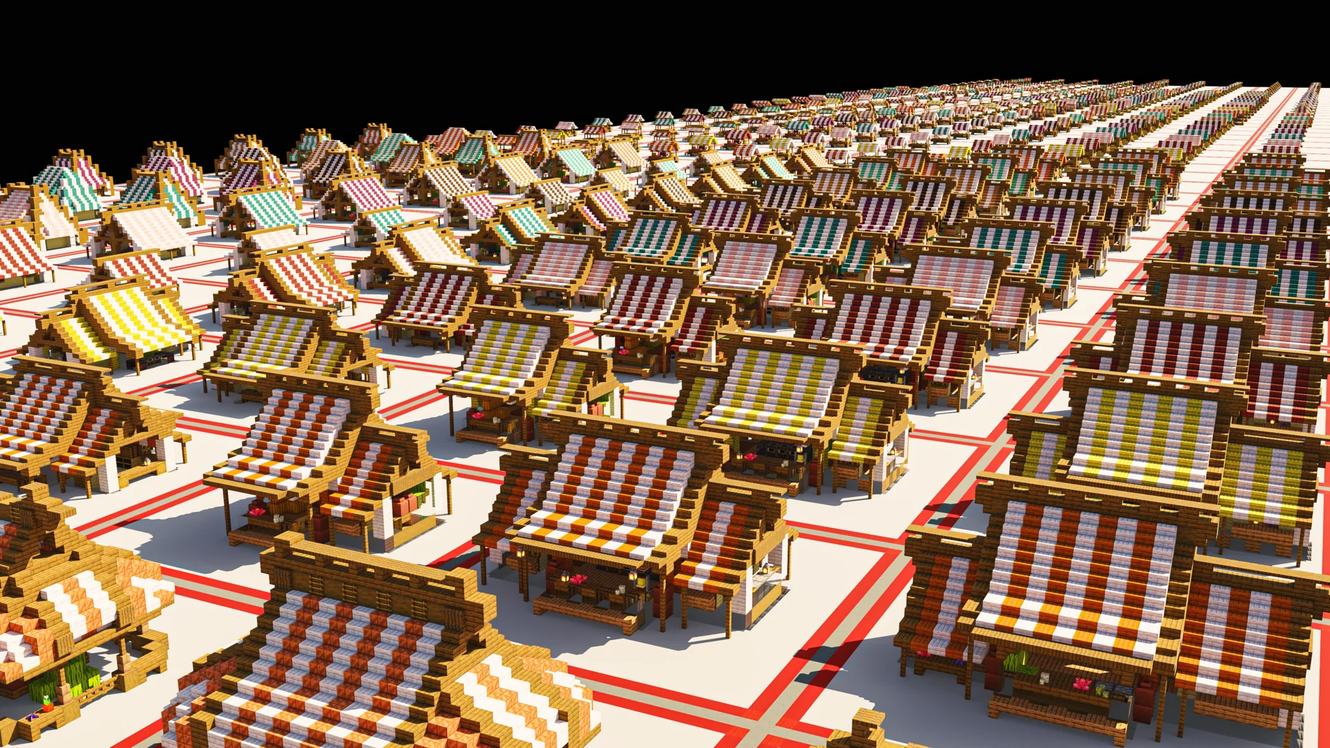 x500 Tents Pack - Medieval Market Stalls - 4/6