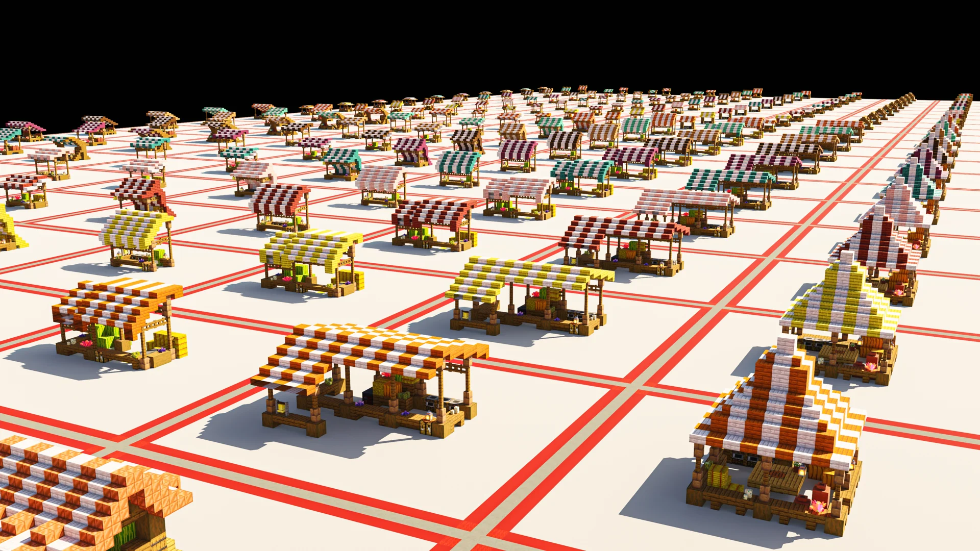 x500 Tents Pack - Medieval Market Stalls - 6/6
